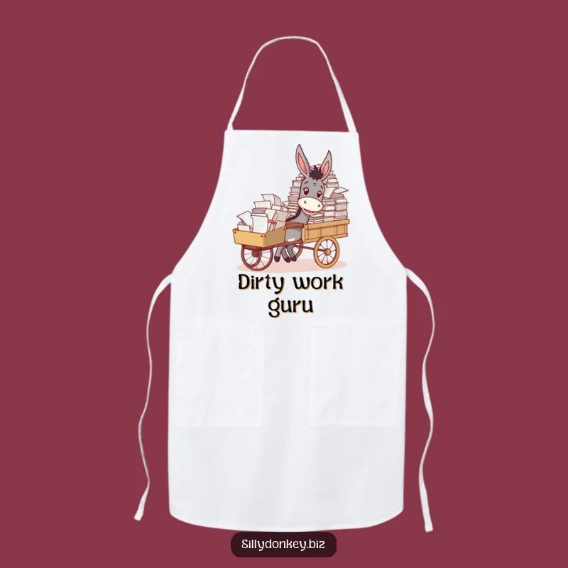 Funny Donkey Paperwork Apron: Hilarious Helper for Your Kitchen Tasks