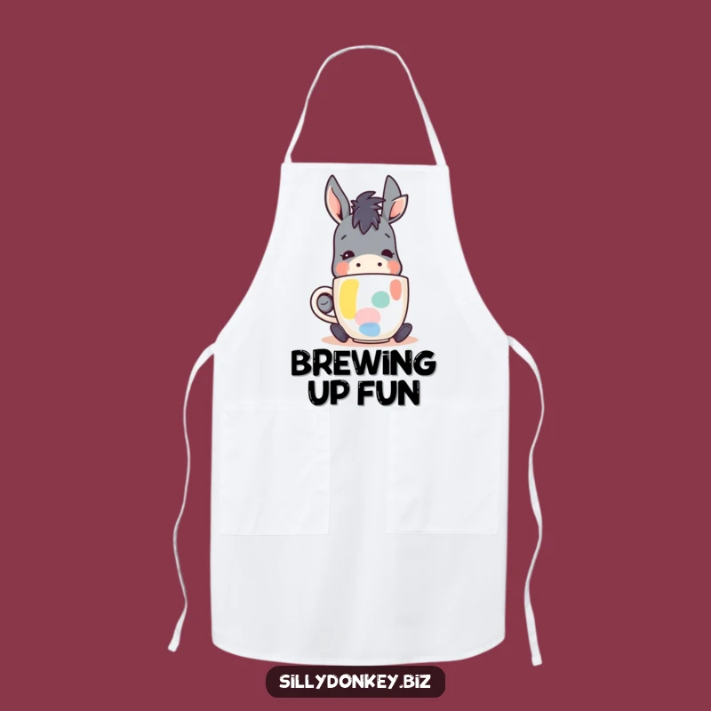 Funny Kawaii Donkey Apron: Brew Up Some Fun in the Kitchen
