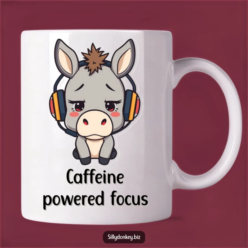 Funny Stressed Donkey Mug: Determined Worker Gift for a Focused Morning