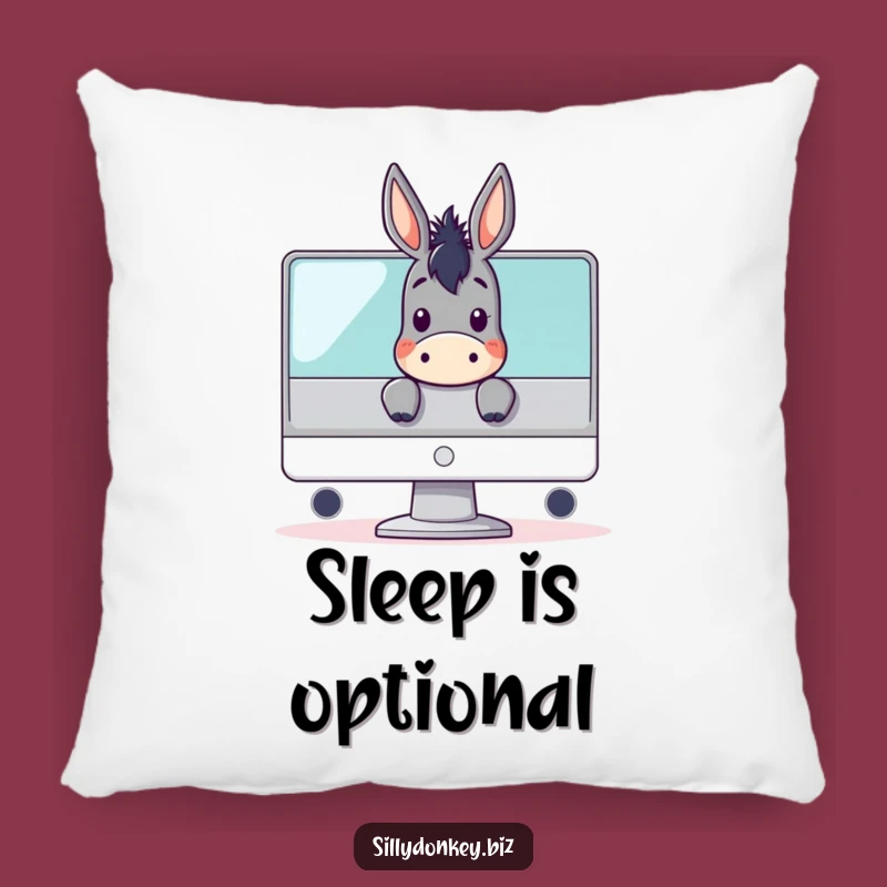 Funny Gamer Donkey Pillow: Cozy Up with Your Digital Obsessions