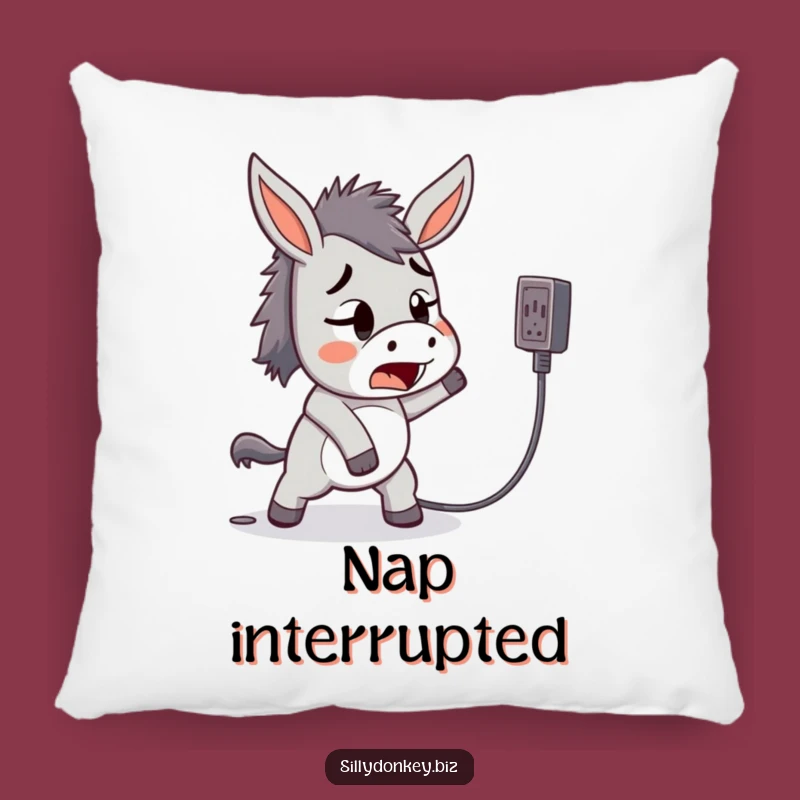 Funny Tripping Donkey Pillow: Kawaii Mishap Cushion for Humorous Comfort Gift