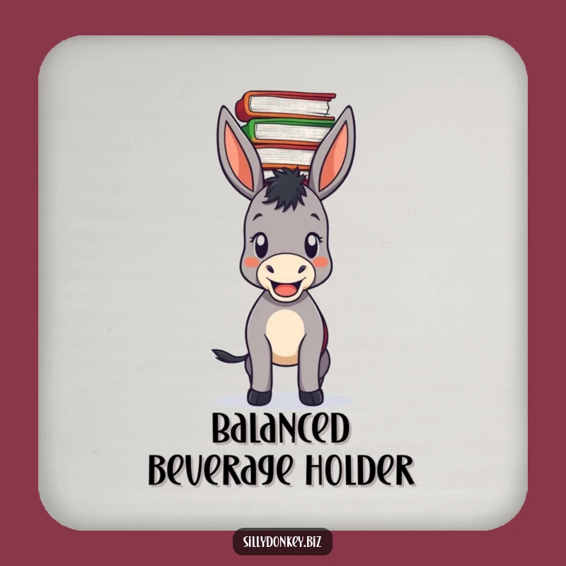 Funny Donkey File Coaster: Protect Surfaces with Hilarious Balance