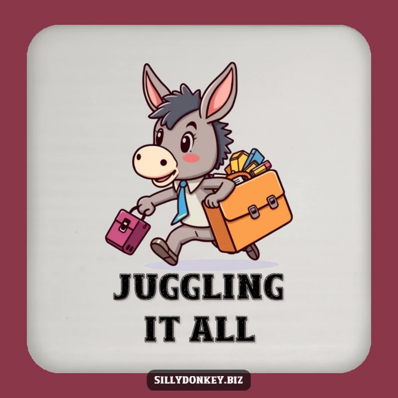 Funny Kawaii Donkey Coasters: Protect Surfaces with a Dash of Humor