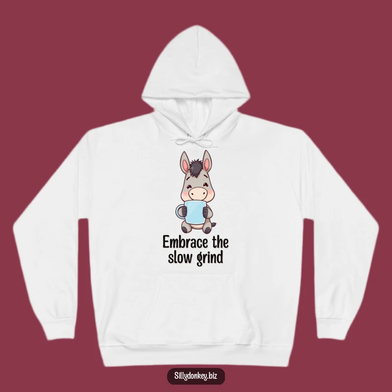 Cozy Funny Kawaii Donkey Hoodie: Weary Cheerful Donkey Sweatshirt, Ultimate Funny Gift