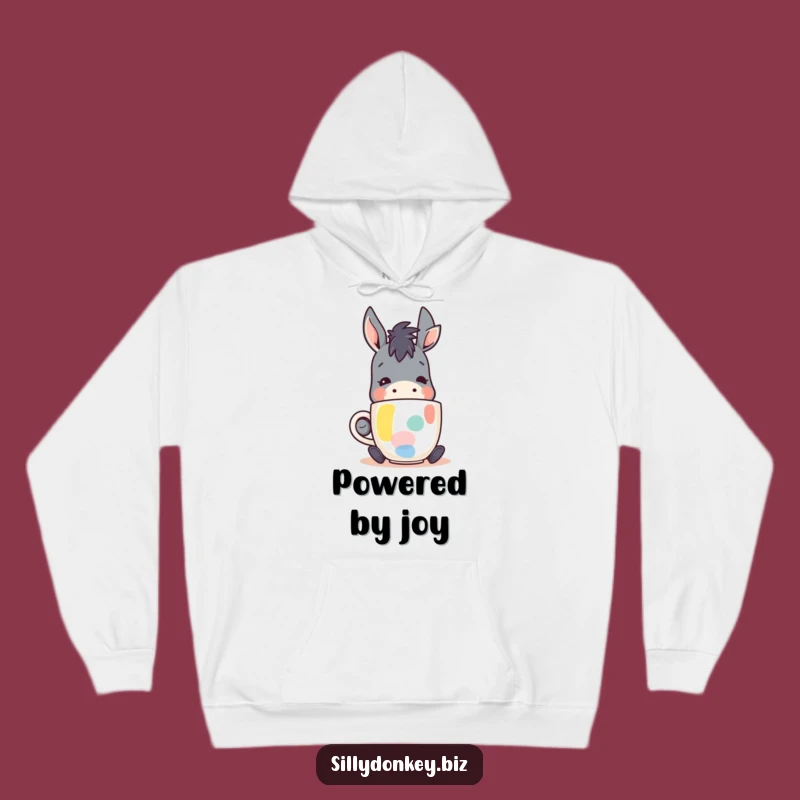 Funny Kawaii Donkey Hoodie: Cozy Up with Your Favorite Brew
