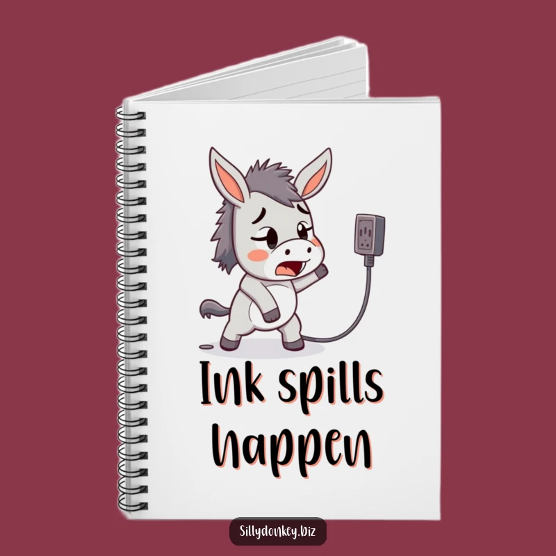 Funny Tripping Donkey Notebook: Kawaii Mishap Journal for Humorous Note-Taking Gift